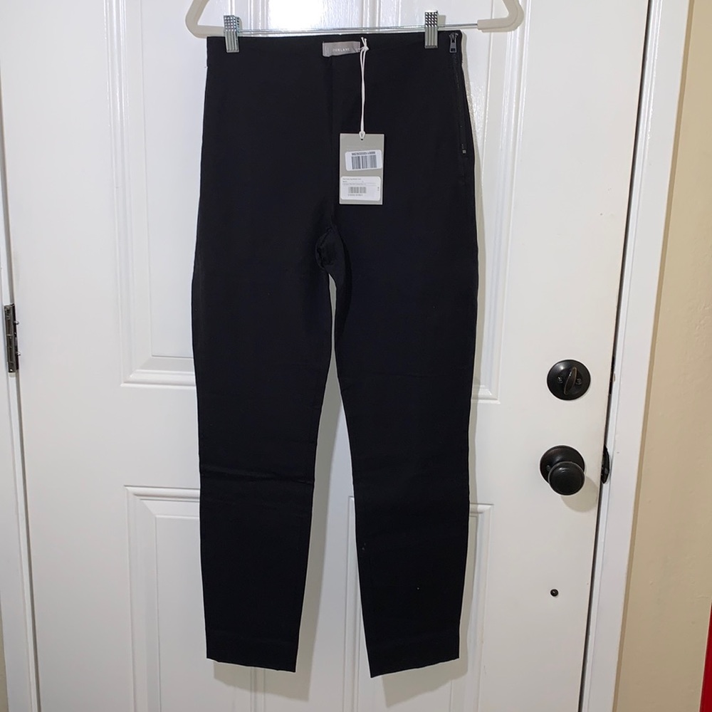 Everlane black side zip work pants high rise size 4 New with tag